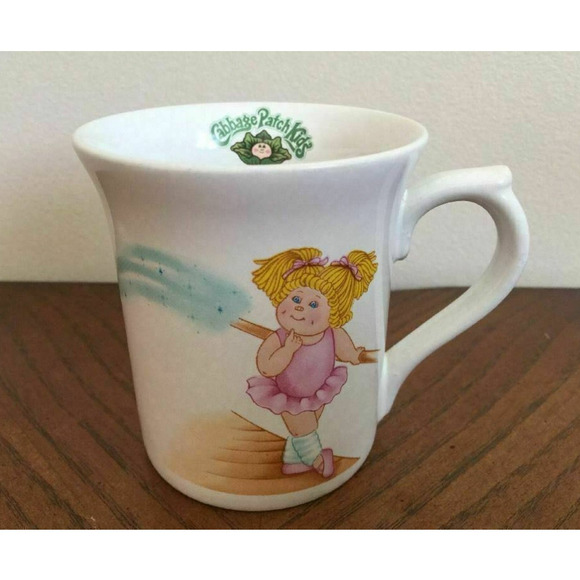 VTG Cabbage Patch Doll Ballerina Kids Ceramic Mug O.A.A. Inc 1984 - Picture 4 of 8